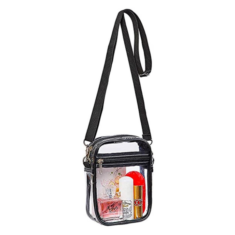 男性と女性のためのアクリルの透明なスクエアバッグ,ユニセックスビーチバッグ,防水,財布