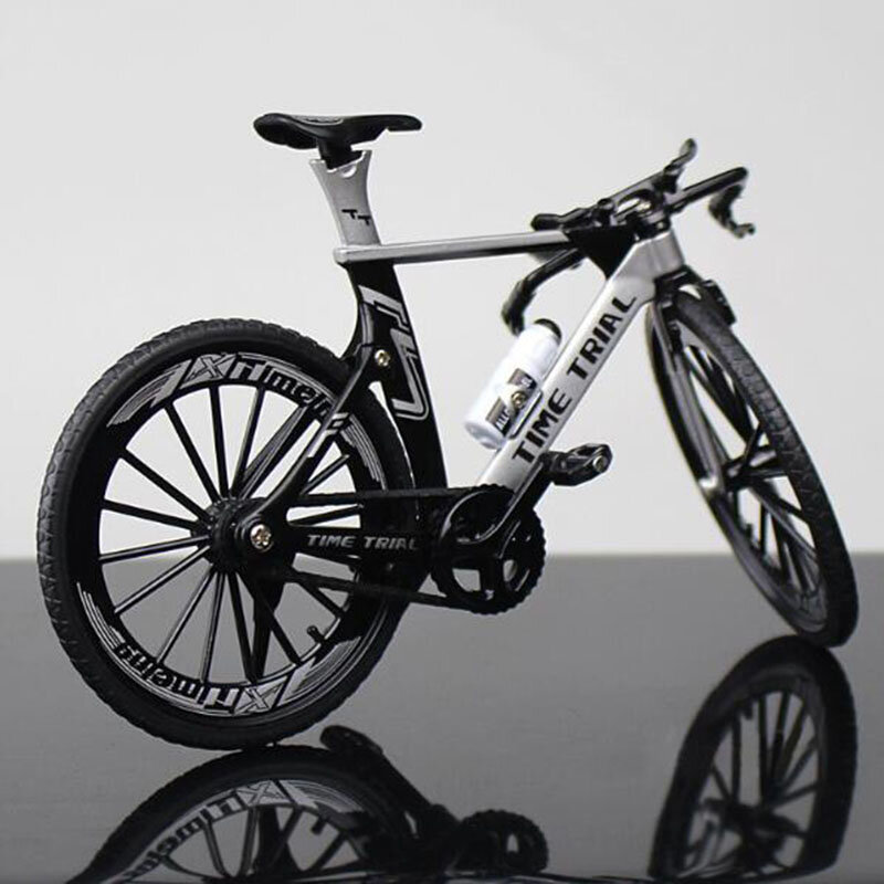 1:10 масштаб металлический изогнутый гоночный цикл литой горный велосипед модель игрушки Крест велосипед Реплика коллекция F дети подарки