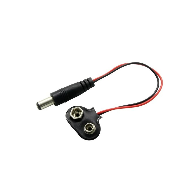 Cable de alimentación a presión para batería de 9V, adaptador de línea macho de Clip de CC para Arduino, MEGA 2560 Compatible con UNO, 1/5/10 piezas