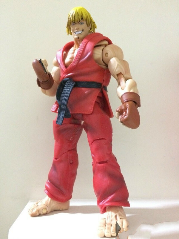 18cm neca clássico jogo rua lutador figura chun li ken guile hoshi ryu akuma gouki figura de ação brinquedos para meninos presente