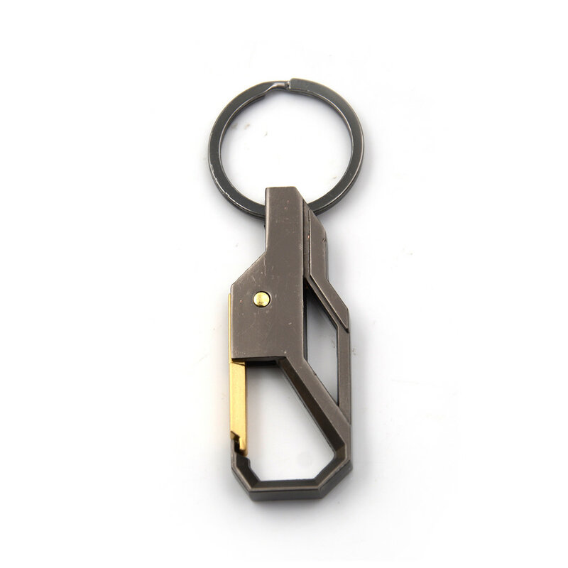 Multi-Functionตะขอตัดพวงกุญแจเครื่องมือกลางแจ้งแขวนBuckleพวงกุญแจCamping Hikingอุปกรณ์สแตนเลสSurvivalเครื่องมือ