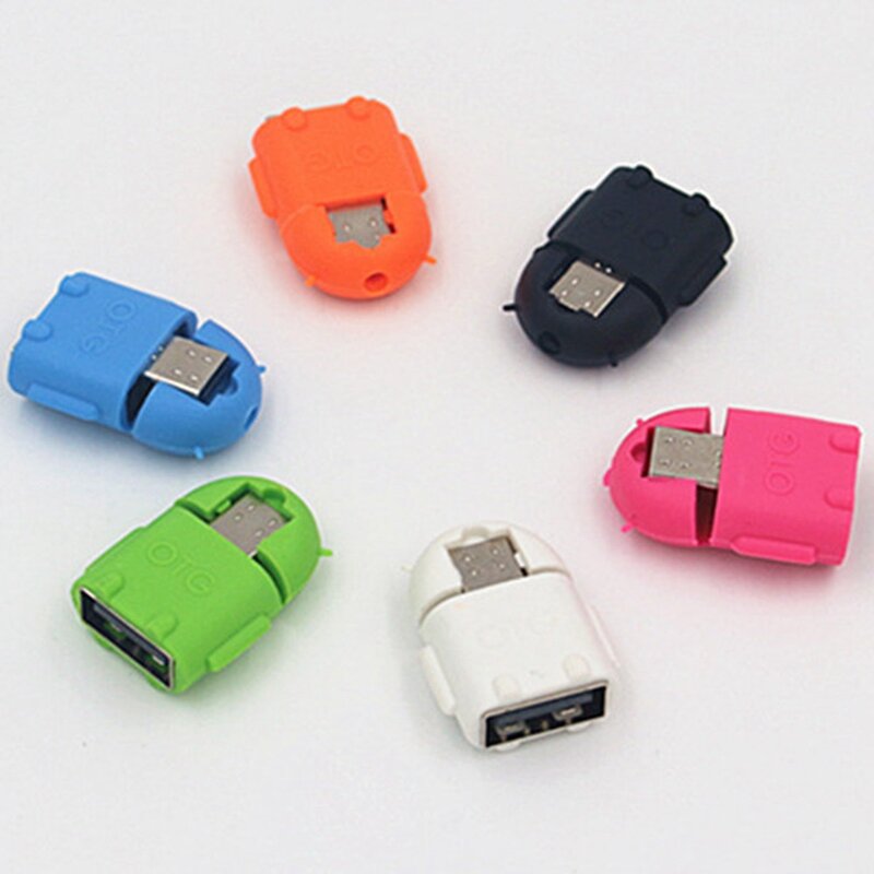 Mini Roboter Form Android Micro USB Zu USB 2,0 Konverter USB OTG Kabel Adapter für Tablet PC für Samsung S3 s4 S5 ForXiaomi