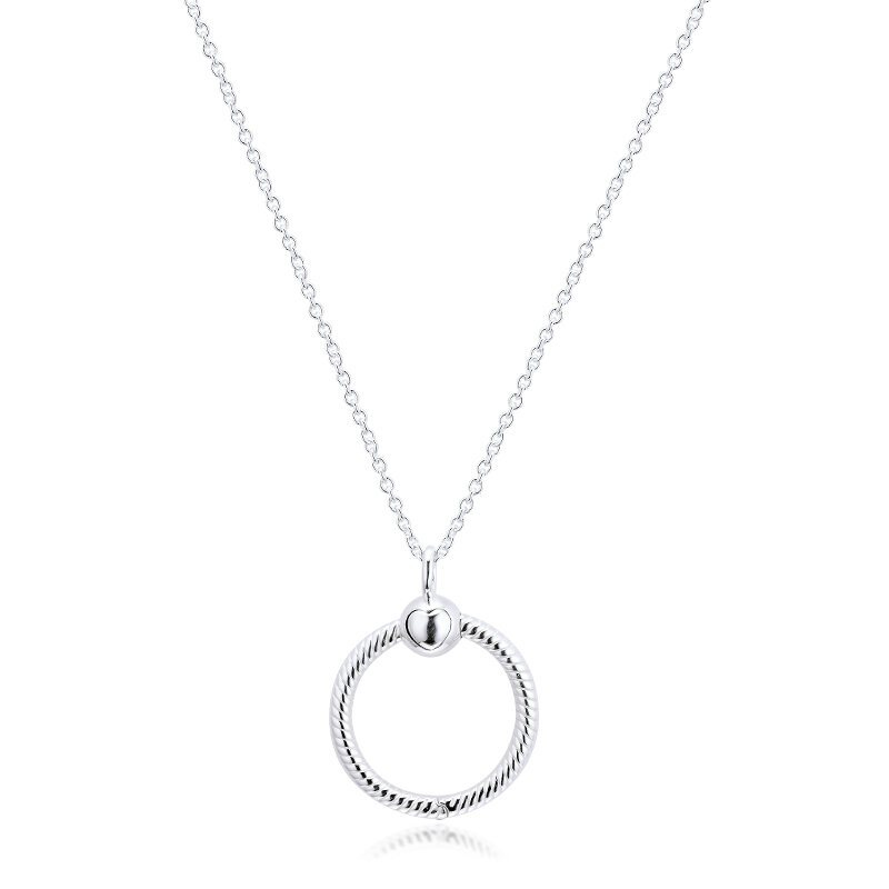Cross Perak 925 Perhiasan Momen Besar O Liontin untuk Wanita Asli Sterling Silver Membuat
