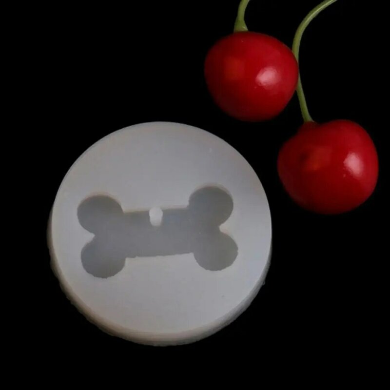 Molde de silicone em forma de pingente de etiqueta de cachorro, artesanal, ferramentas de confecção de joias, molde de silicone, ecologicamente correto e sem gosto