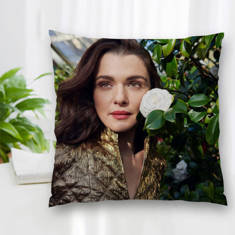 Hot Koop Custom Decoratieve Kussensloop Acteur Rachel Weisz Vierkante Ritssluiting Kussensloop Best Gift Van Nice 20X20cm 35X35cm 40x40cm