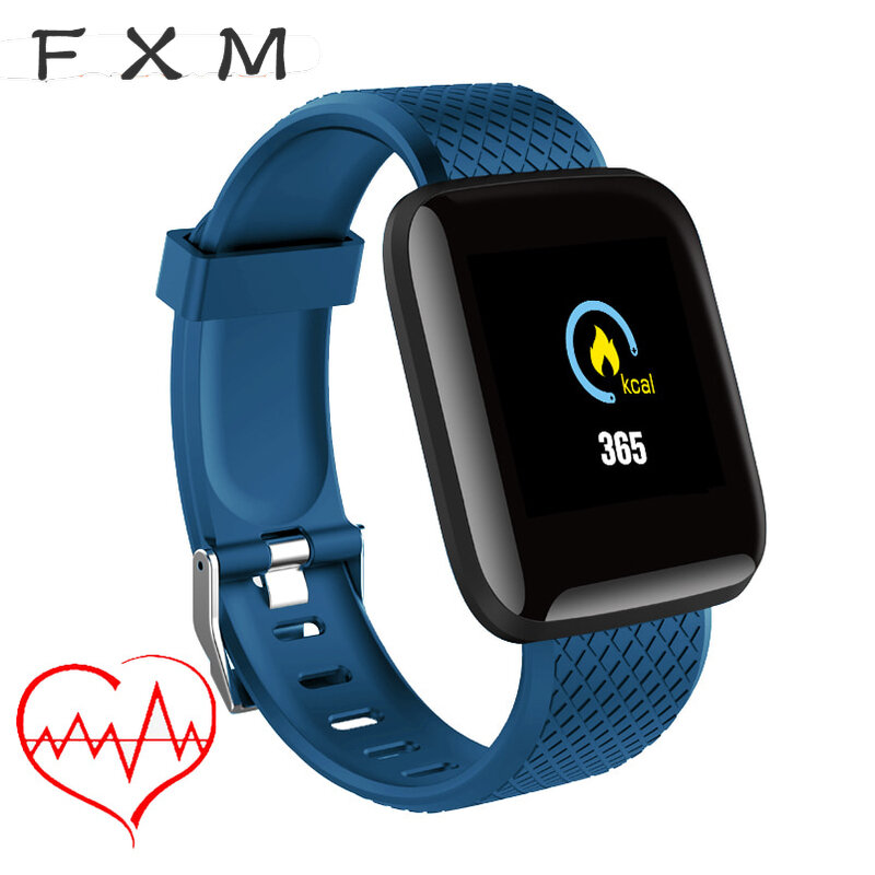FXM цифровые часы 1,3 дюйма TFT цветной экран Bluetooth мужские часы водонепроницаемые спортивные часы Браслет фитнес-Браслет для Android