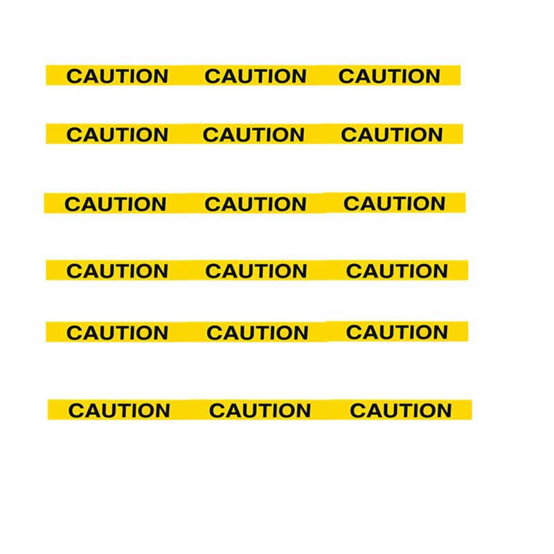 Ruban d'avertissement jaune pour faveurs d'anniversaire de construction, décorations de fête d'anniversaire de camion, ruban d'iode de festival de PE, ruban de lettre, 10m