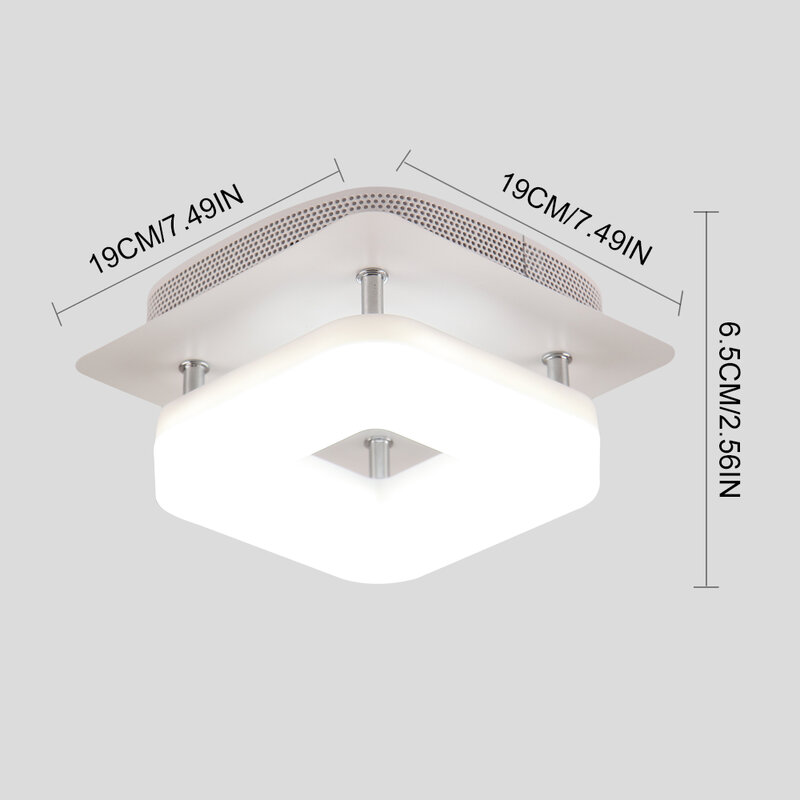 Artpad nowoczesna podtynkowa lampa sufitowa korytarz ganek lampa balkonowa oświetlenie wewnętrzne montowane na powierzchni kwadratowe lampy sufitowe LED