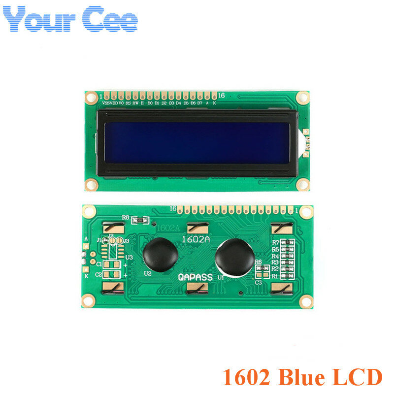 1602 синий желто-зеленый экран IIC/I2C ЖК-модуль LCD1602 5В адаптер пластина 1602A дисплей для Arduino