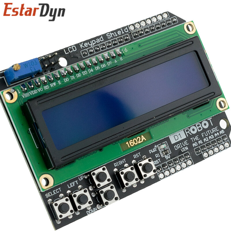 1602 LCD Keypad Shield LCD1602 LCD 1602 Module Display For Arduino ATMEGA328 ATMEGA2560 raspberry pi UNO blue screen