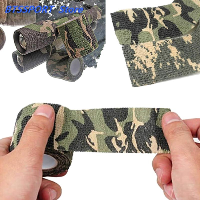 4.5M Hunt Vermomming Hansaplast Camouflage Elastische Wrap Tape Zelfklevende Sport Protector Enkel Knie Vinger Arm Bandage