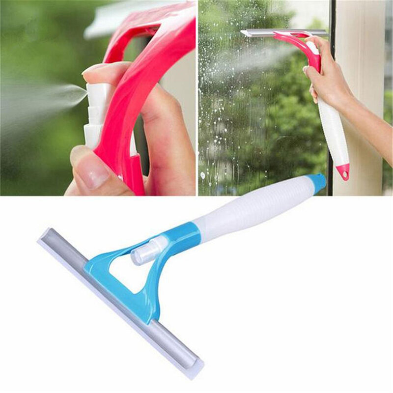 Nuevo limpiador de limpiaparabrisas práctico de alta calidad para limpiar la ventana, pincel de limpieza de cristal, pulverizador Pop 26x30 cm color al azar