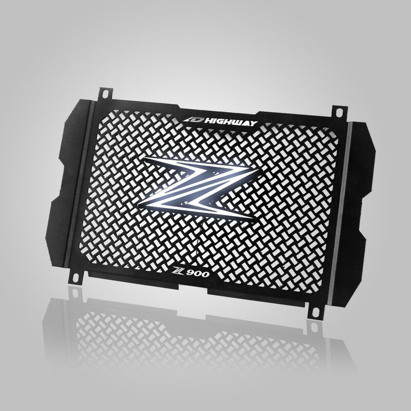 LED مع ضوء دراجة نارية المبرد غطاء مصبغة الحرس الألومنيوم النفط برودة حماية بروتور لكاواساكي Z900 Z 900 2017-2020