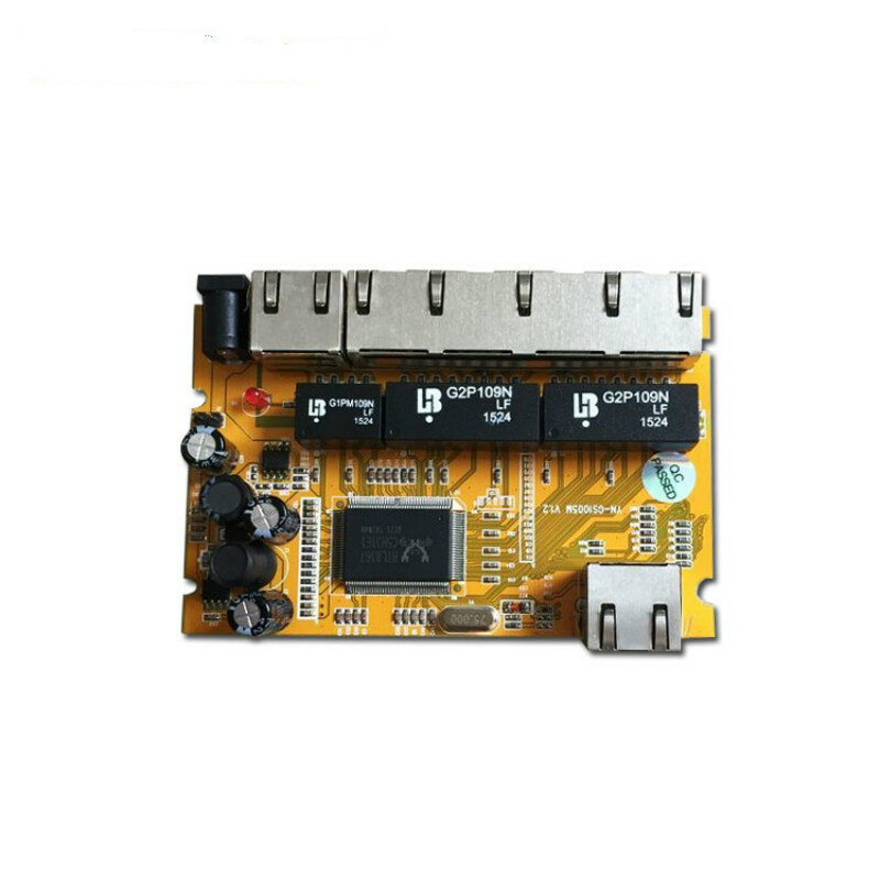 При создании PCBA промышленный модуль автоматического включения света OEM/ODM 10/100/1000 Мбит/с гигабитный 5-разъемное зарядное usb-устройство для коммутатора Ethernet коммутатор ethernet коммутатор POE PCBA