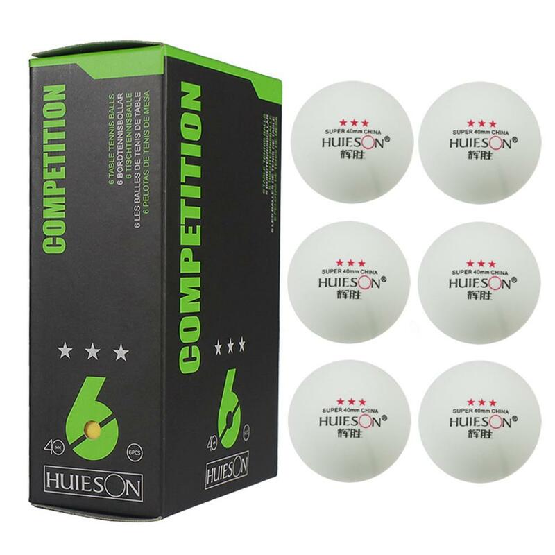 6 pçs/lote 3 estrela 40mm 2.9g bolas de tênis mesa ping pong bolas para jogo novo material plástico abs bolas de treinamento de mesa