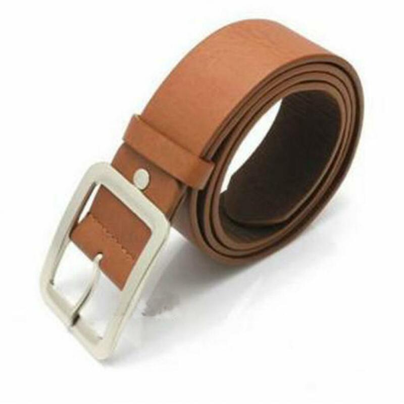 Business Men Luxury Belt Casual Pin Buckle Waist Strap Faux Leather Belt Waistband Clothes Accessory ремень мужской