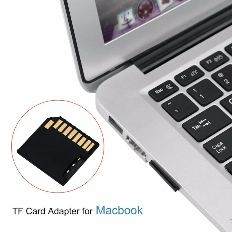 Mini adaptador de tarjeta Digital seguro corto TF tarjeta de memoria adaptador de unidad para Macbook Air hasta 64G piezas Eletronic