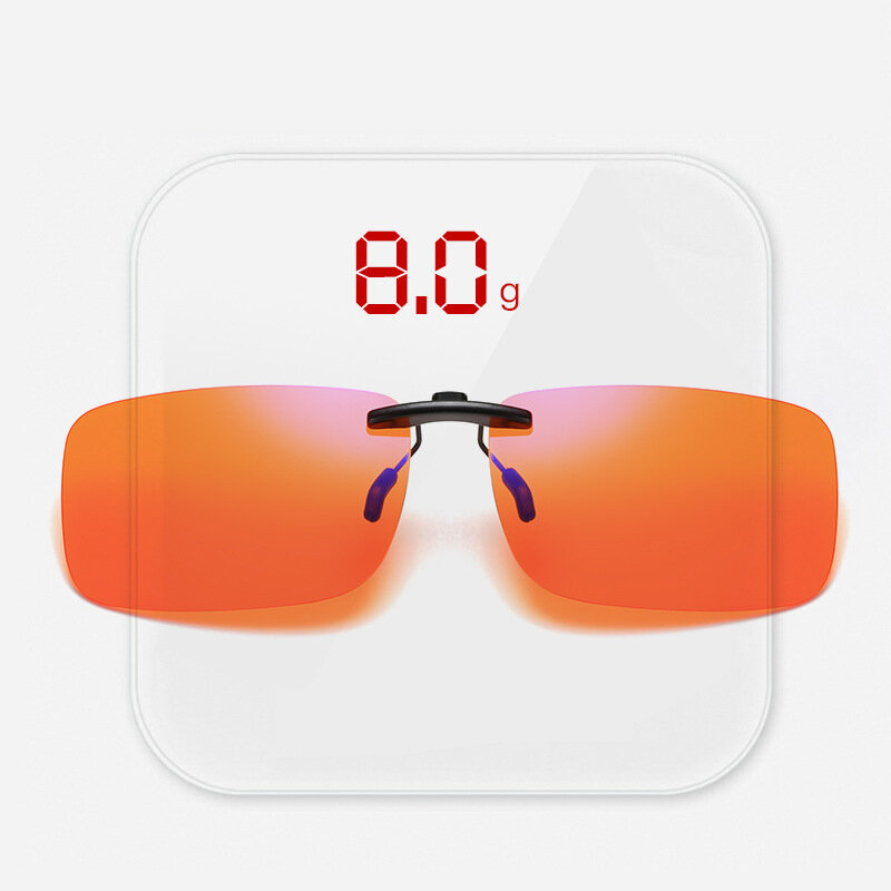 NONOR Anti 93% occhiali da vista a luce blu Clip da uomo su vetro senza montatura specchio di serraggio per Computer Blue Ray occhiali da gioco UV400