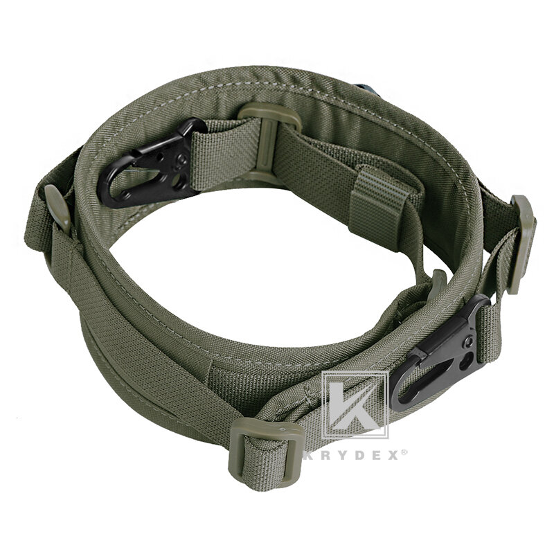 KRYDEX Tactical Rifle Sling Slingster cinturino modulare rimovibile 2 punti/1 punto 2.25 "imbottito combattimento tiro accessori da caccia