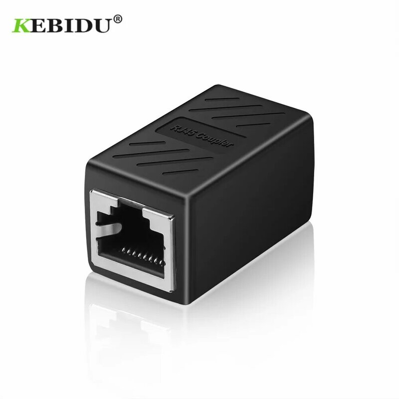 kebidumei Female to Female Network LAN Connector Adapter Coupler Extender RJ45 Ethernet Cable Extension Converter