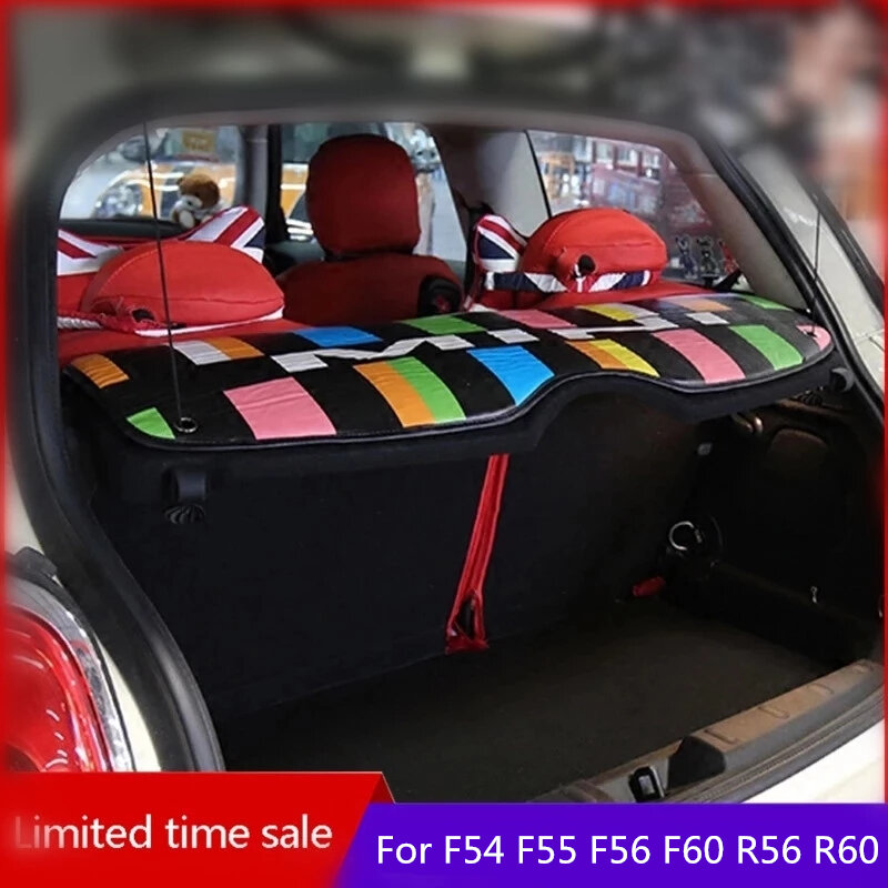 Almohadilla de decoración de protección de ventana de maletero de coche, accesorios de Interior para BMW MINI Cooper S ONE F55, F56, R56, R60