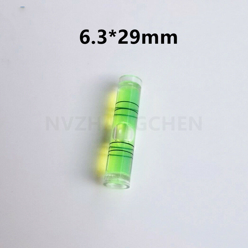 ミニ円形水平水準器,丸いバブルセット,緑色,ユニバーサル,精度測定ツールキット,6.3x29