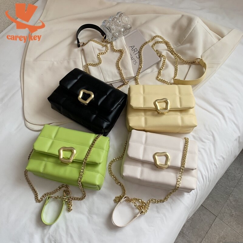 CAREY KAY – sacs à main en cuir PU pour femmes, sacs à bandoulière à rabat de marque de luxe pour dames, sacs à bandoulière de styliste avec chaîne pour voyage