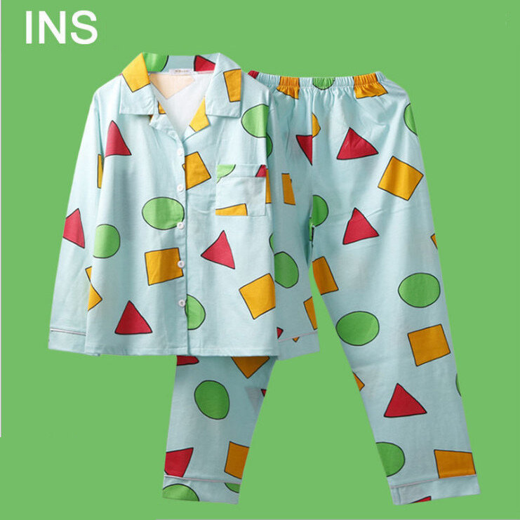 Sommer Herbst pyjamas Japanischen Pyjamas Nachtwäsche Baumwolle Frauen Pijamas Kurzarm Homewear Anime Nachthemd Party