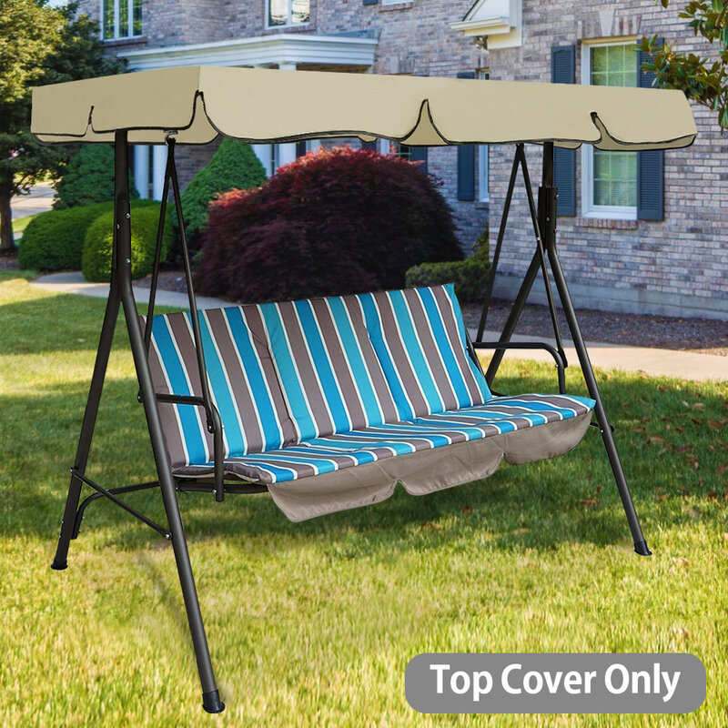 Canopy cambios jardín patio columpio al aire libre silla hamaca dosel verano impermeable dosel del techo de silla de oscilación toldo