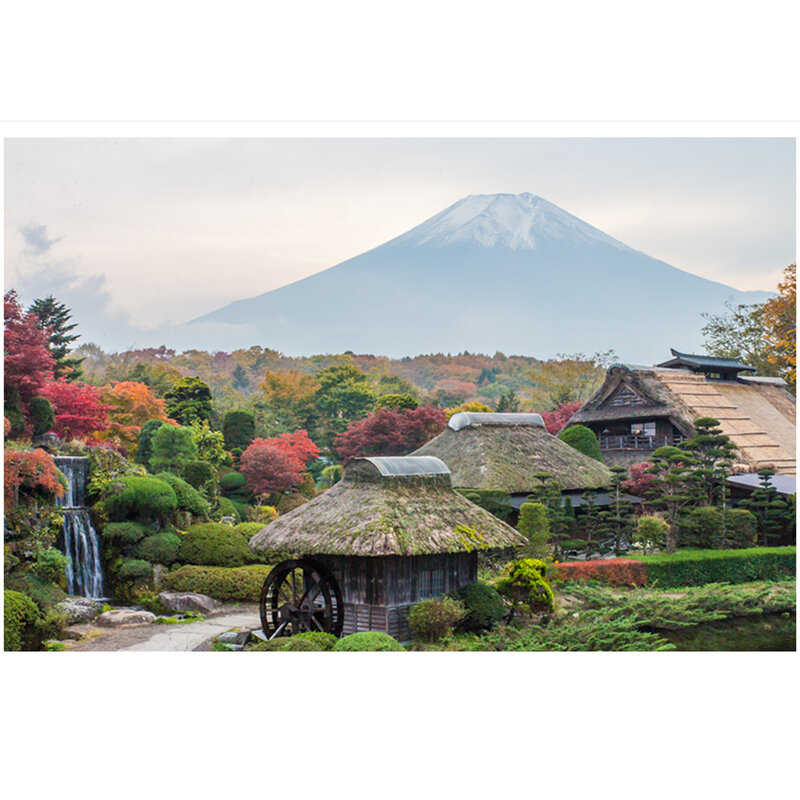 Настенный гобелен с красочным принтом Fuji, Япония M022