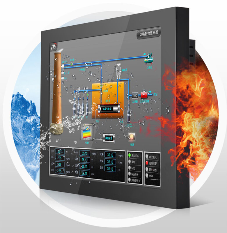 Monitor lcd tft sem touch screen, monitor externo de 450 polegadas com tela sensível ao toque para monitor10 12 14 15 17 polegadas