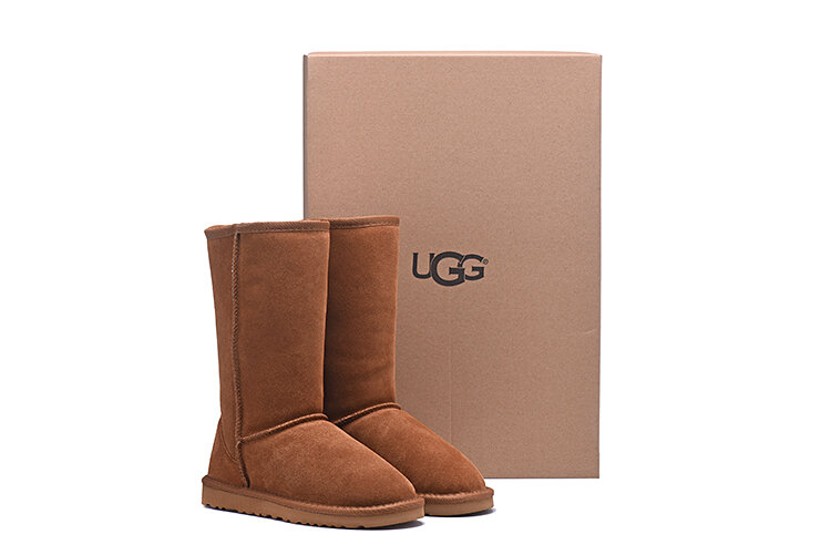 Bottes UGG classiques pour femme, chaussures UGG de neige originales, bottes UGG hautes en cuir, hiver 2020