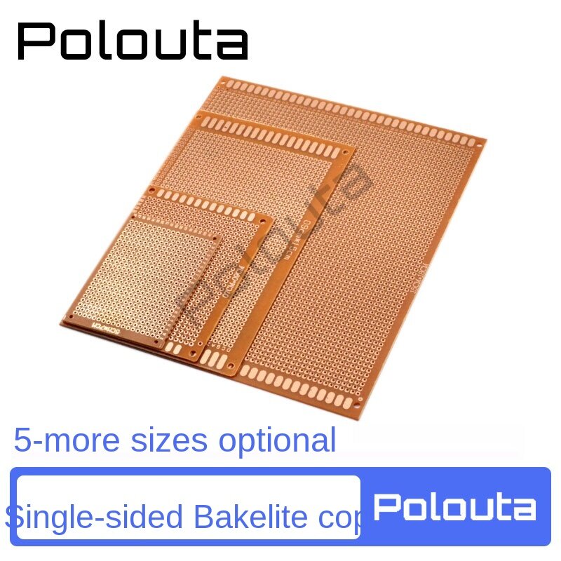 5 PCS 9*15 Polouta PCB Single-Sided Bakelite Copper Plating Rubber Sheet Universal Board 2.54mm Lanardo Arduino Pcb Prototype