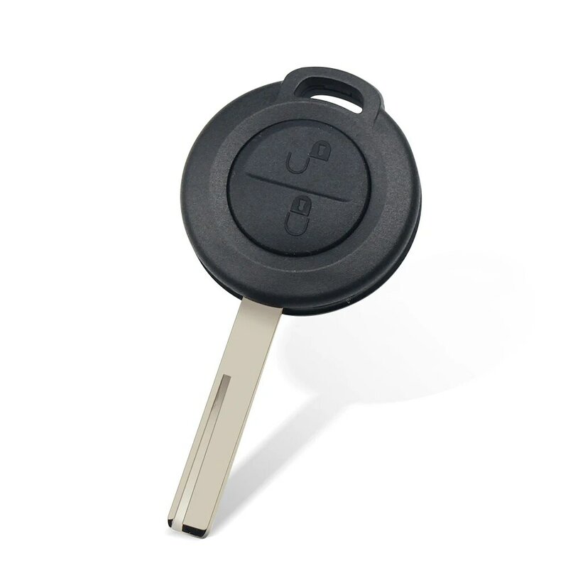 KEYYOU-carcasa de llave de coche remota, 2 botones, funda para Mitsubishi Colt Warior Carisma Spacestar, hoja recta sin cortar
