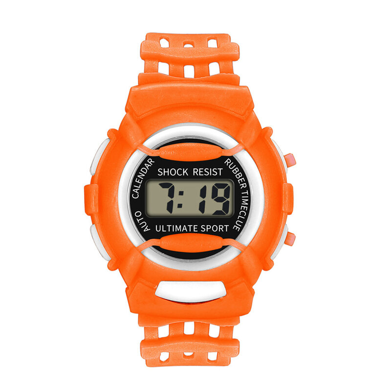 Reloj deportivo Digital para niñas y niños, pulsera electrónica Led, resistente al agua