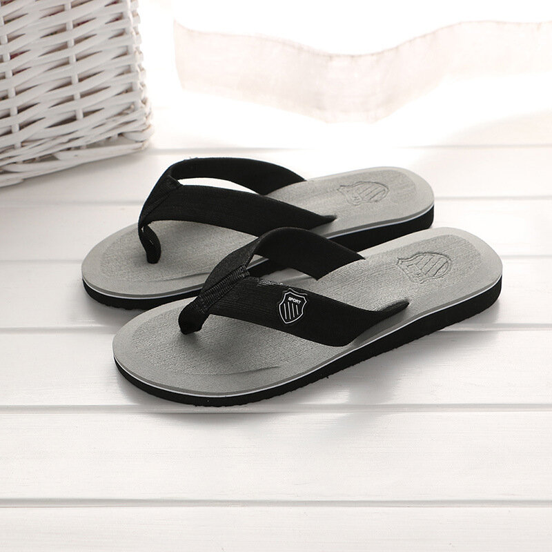 High Quality Summer Men's Slippers Flip Flop Beach Sandals Non-slip Home Chanclas Slipper Anti-slip Zapatos Hombre Casual Shoes