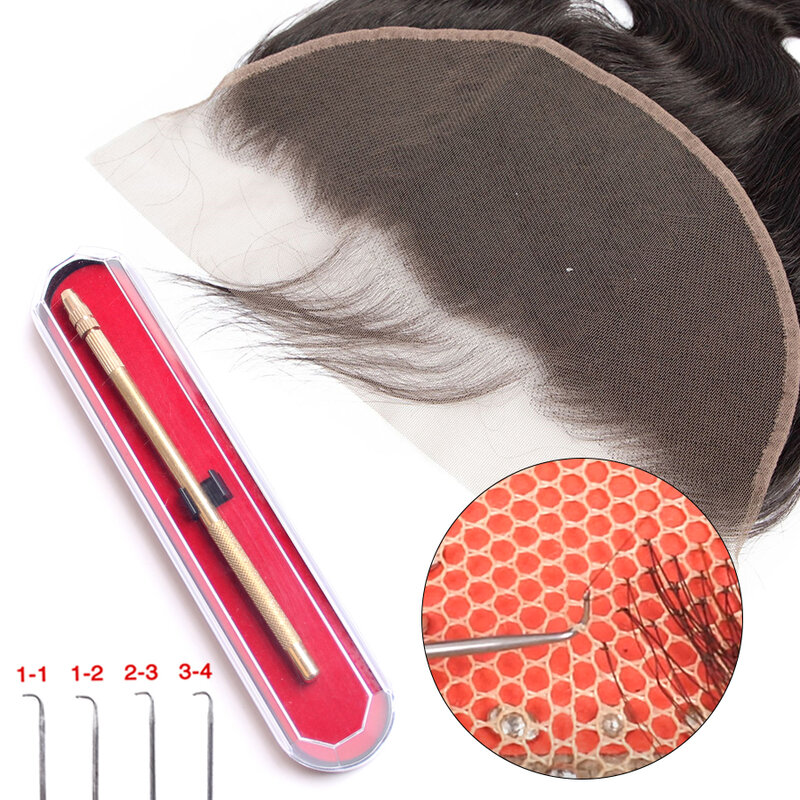 Alileader-Peluca de encaje Invisible, malla de encaje suizo para hacer pelucas de encaje, accesorios de red, gorro tejido, herramientas, Red para el cabello, 1/4 yardas