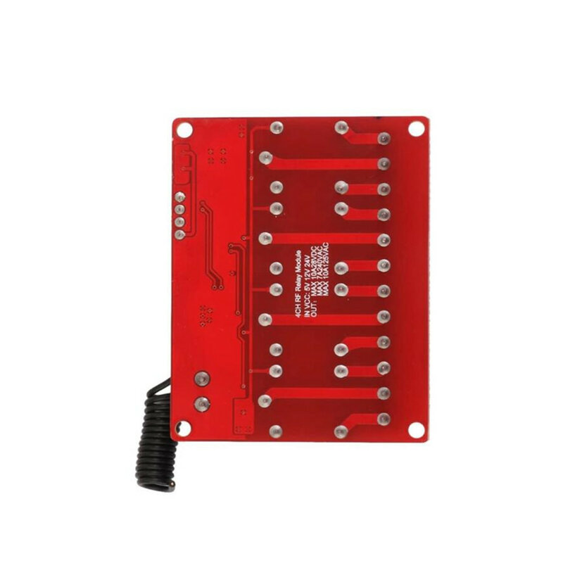 Taidacent-Interruptor de relé RF de 4 canales, 12V, 433MHZ, Control remoto inalámbrico para luz, 4 canales, interruptor de relé para bomba de Motor