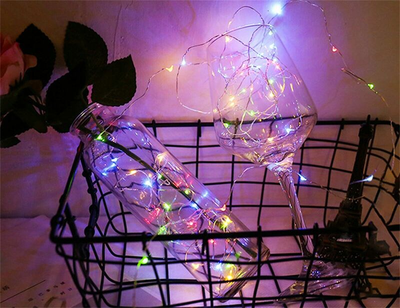 3 Modes Waterdichte Led Wire String Kerstverlichting Battery Power Voor Christmas Party Decoratie Creëren Een Romantische Sfeer