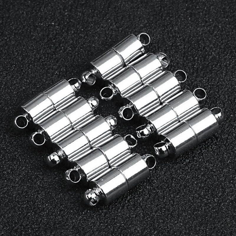 Louleur Round/Heart Strong Magnetic Clasps Magnet End Clasp Connectors for Jewelry Making DIY Bracelet Necklace Accessories