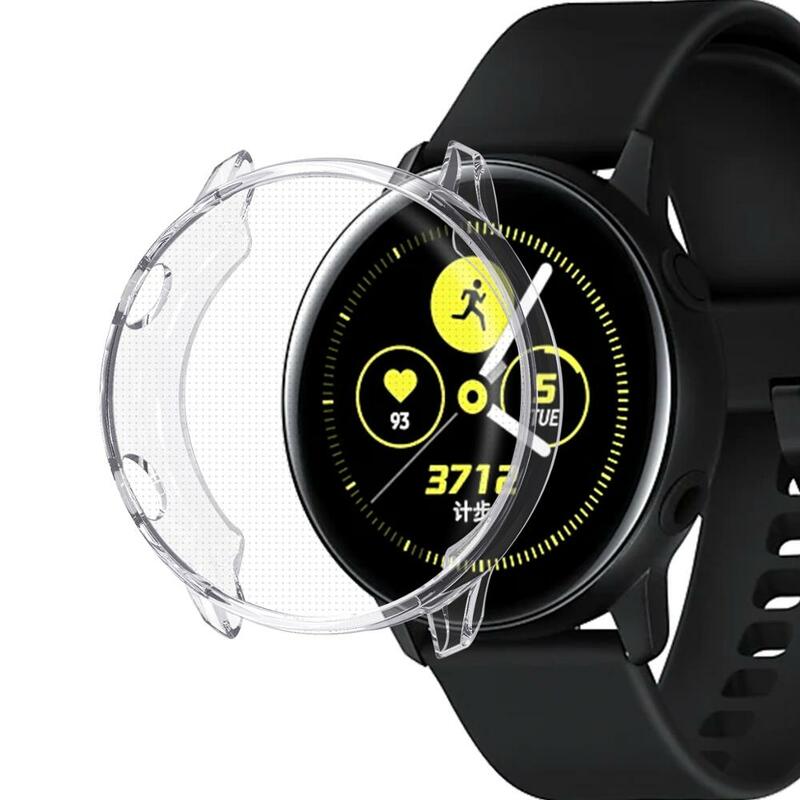 Coque de Protection pour Samsung Galaxy Active Watch, plaquée + TPU, étui en Silicone, Protection complète d'écran, 91020