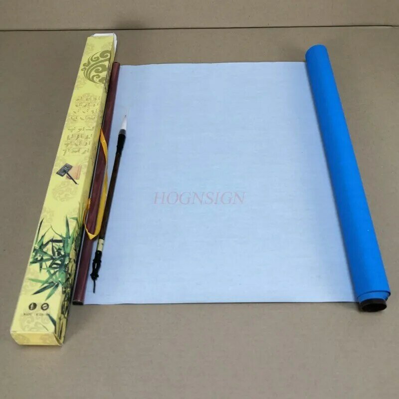 1.3M Water writing cloth Gift Reusable Chinese Magic Cloth Water Paper Calligraphy Fabric Book Notebook