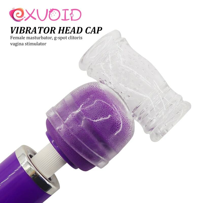 EXVOID-AV Rod Head Cap, Magic Wand Attachment, Capas de Cabeça, Vibradores G Spot, Massager Cap, AV Stick, Acessórios Vibrador