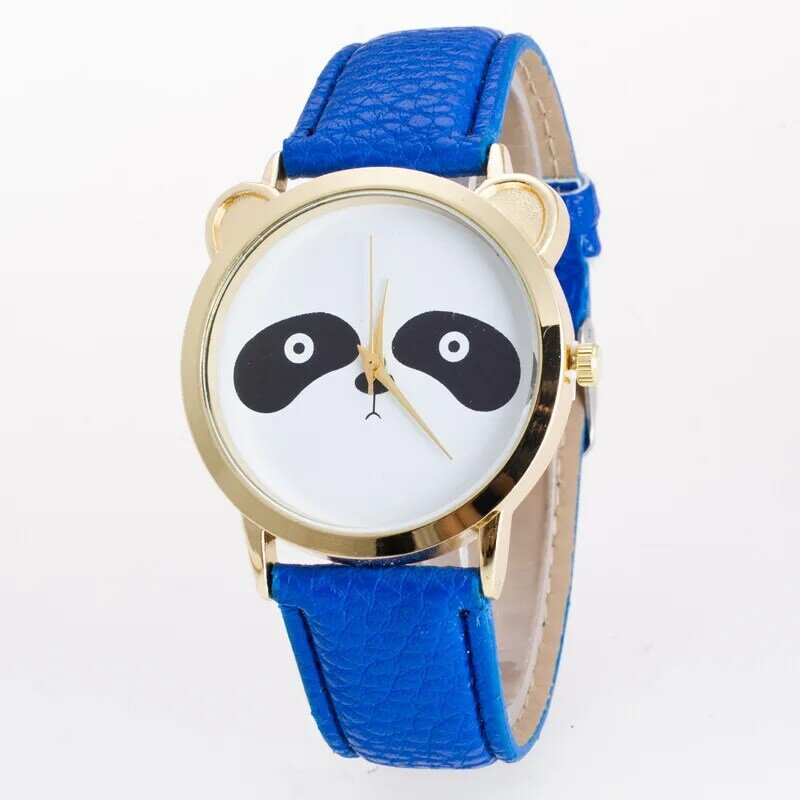 2021 new fashion casual panda animal watch Korean couple quartz watch students send gifts to each other