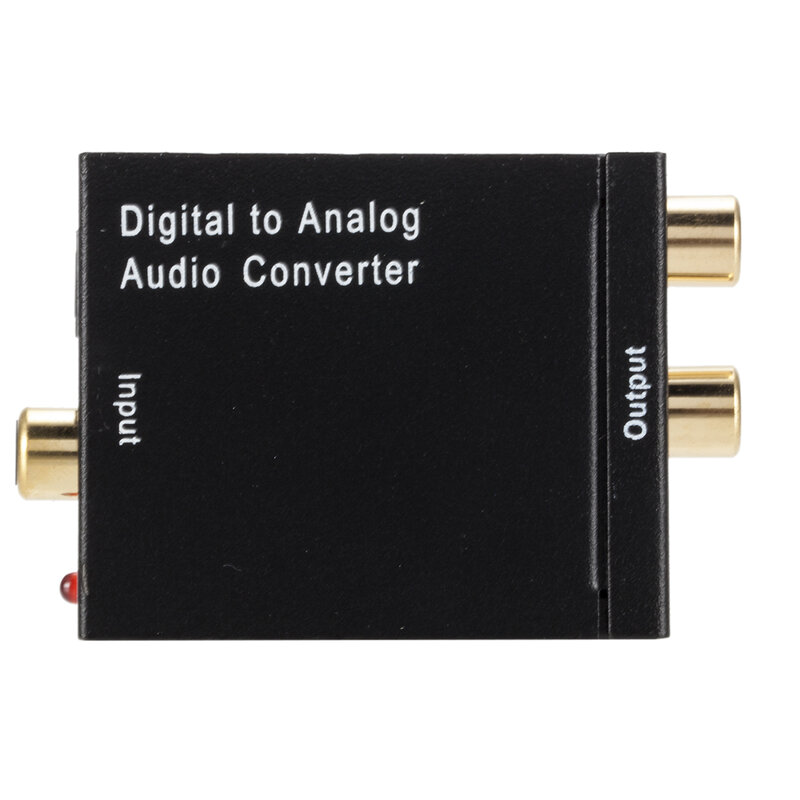 Grwibeou الرقمية إلى التناظرية محول صوت الألياف البصرية Toslink محوري إشارة إلى RCA R/L محلل شفرة سمعي SPDIF ATV DAC مكبر للصوت