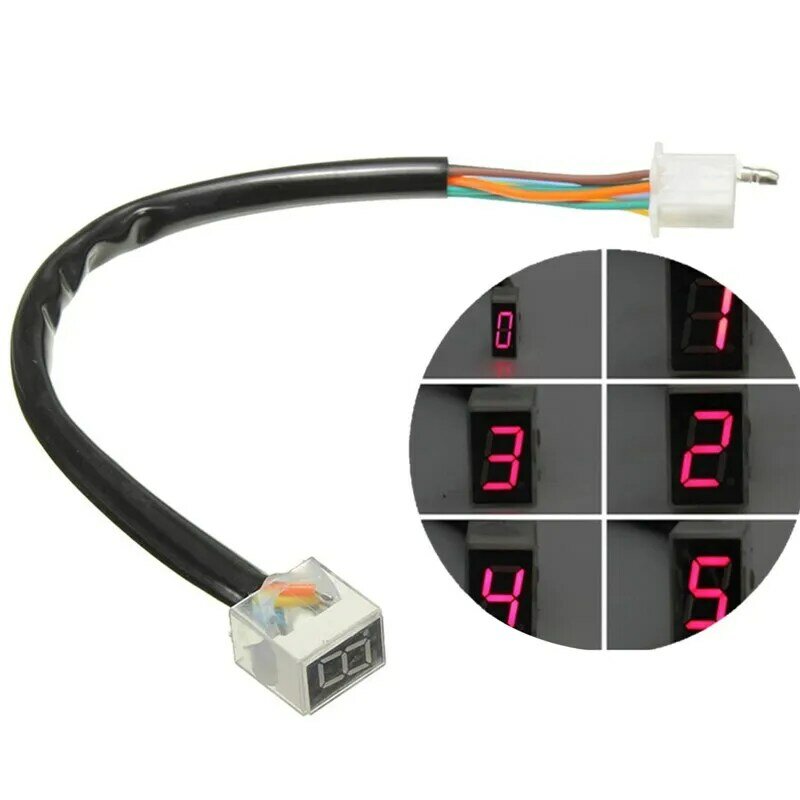LED 범용 디지털 기어 표시기, 오토바이 8 디지털 디스플레이 속도계 표시기, 오토바이 디스플레이 시프트 레버 센서