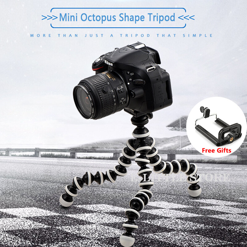 Polvo tripé suporte flexível gorillappod para câmera do telefone móvel mesa mini tripé telefone para iphone huawei samsung xiaomi