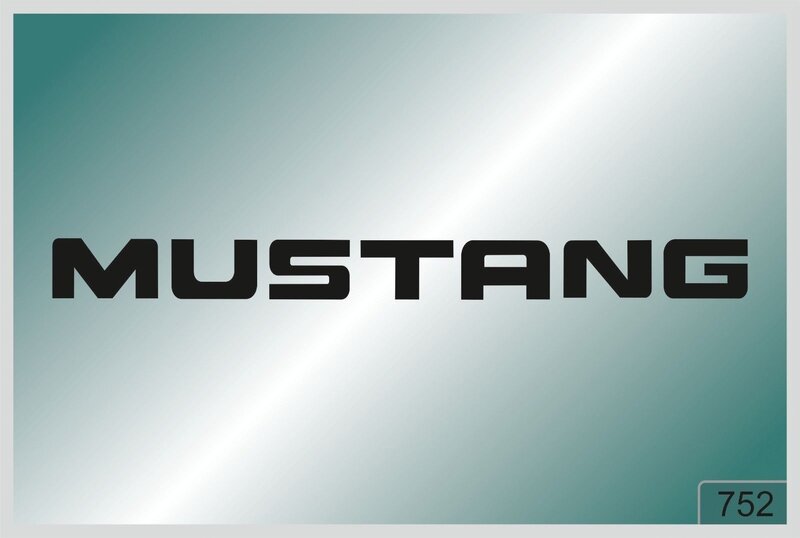 cmct CmctMUSTANG X1 Pcs. Stickers - HIGH QUALITY DECALS - Different Colors 752