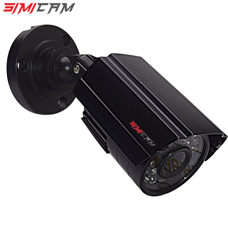 SIMICA1080P AHD กล้องวงจรปิด2PCS2MP/5MP Bullet ชุดกลางแจ้ง Weatherproof Housing 66ft Super การมองเห็นได้ในเวลากลางคืน IR กล้องวงจรปิดกล้องวีดีโอ
