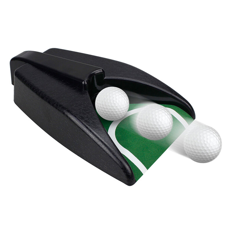 Crestgolf Golf Auto Kembali Sistem Putt Golf Pelatihan Bola Golf Kembali Otomatis Kembali Meletakkan Cangkir Perangkat